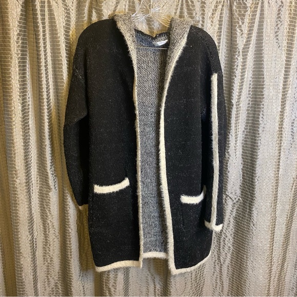 Janice Hooded Sweater Jacket Size Large - Picture 1 of 9